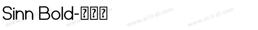 Sinn Bold字体转换